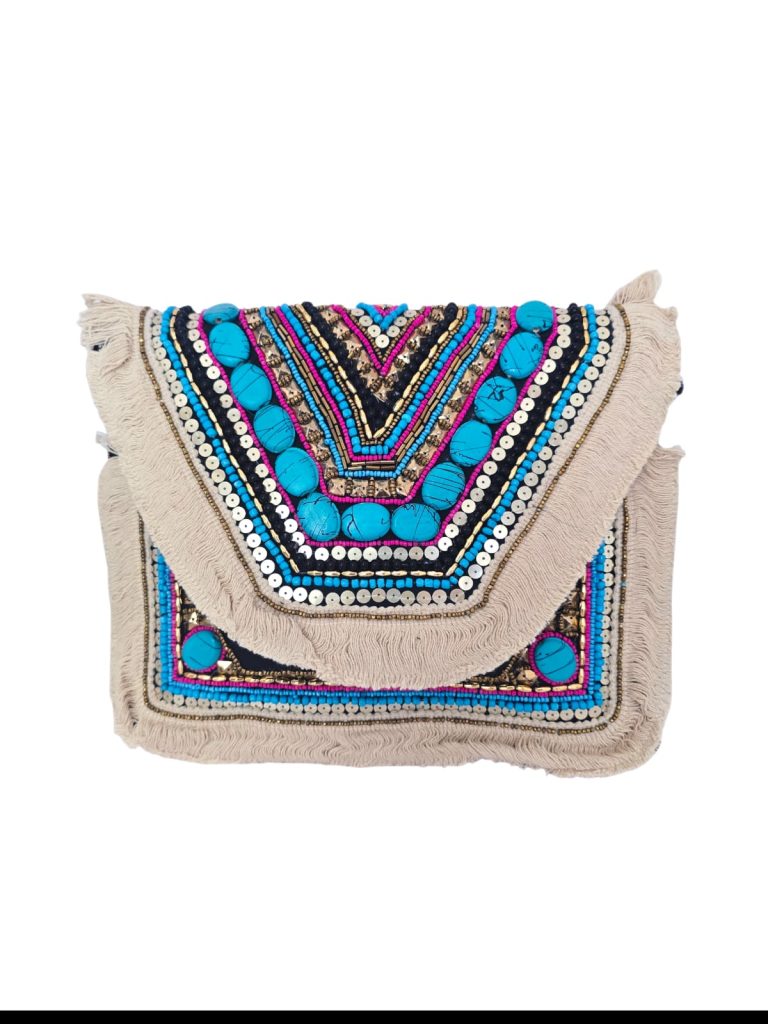 Turquoise Muse Clutch