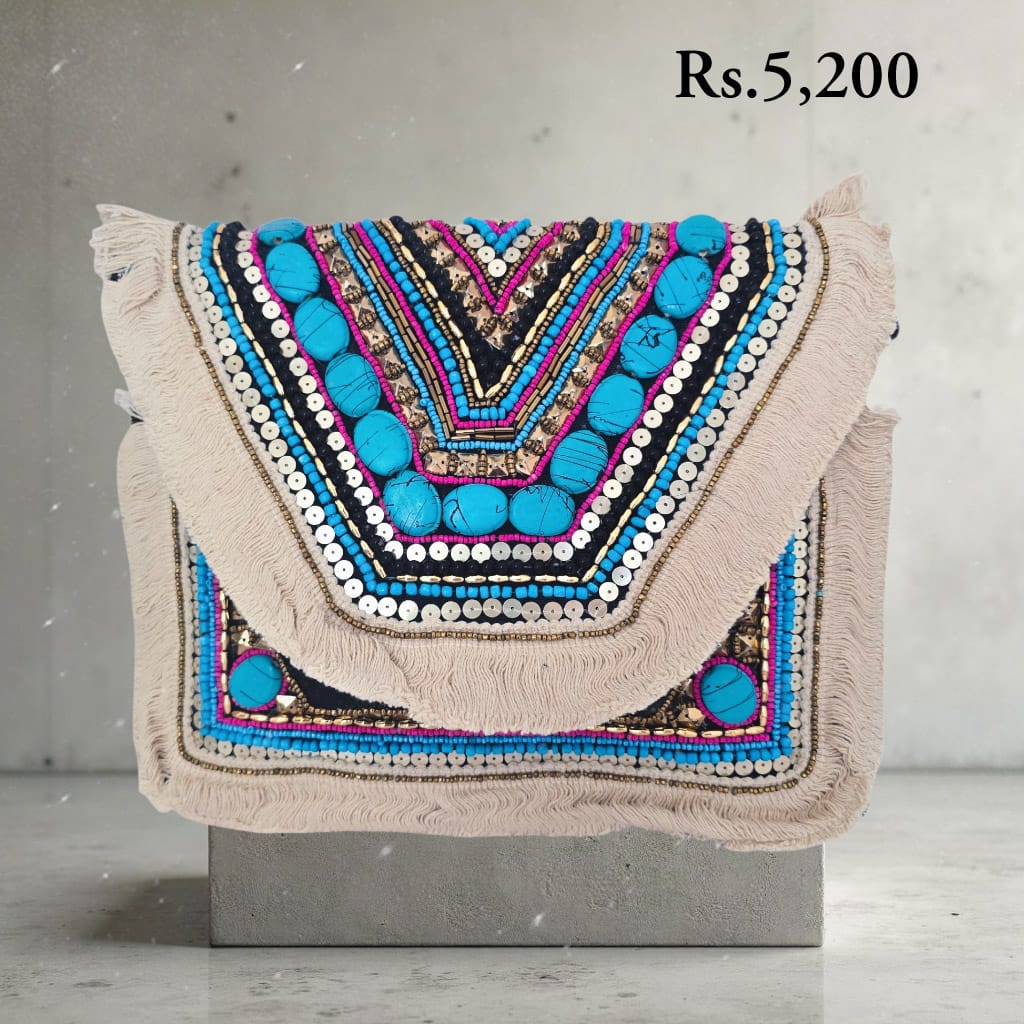 Turquoise Muse Clutch - Image 2