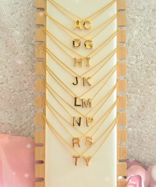 Alphabet Pendant Necklace-VC