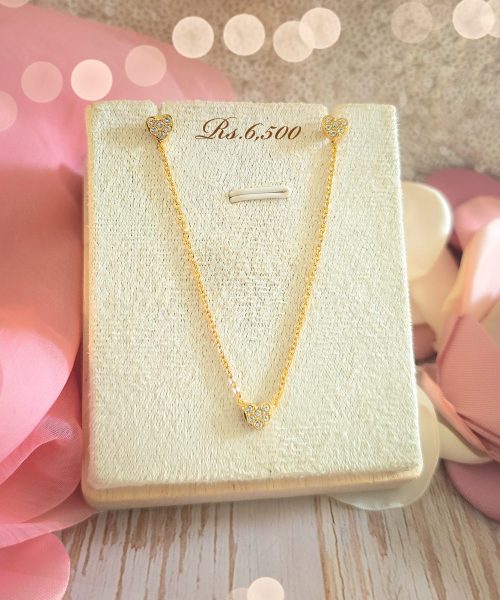 Dainty Heart Charm Set