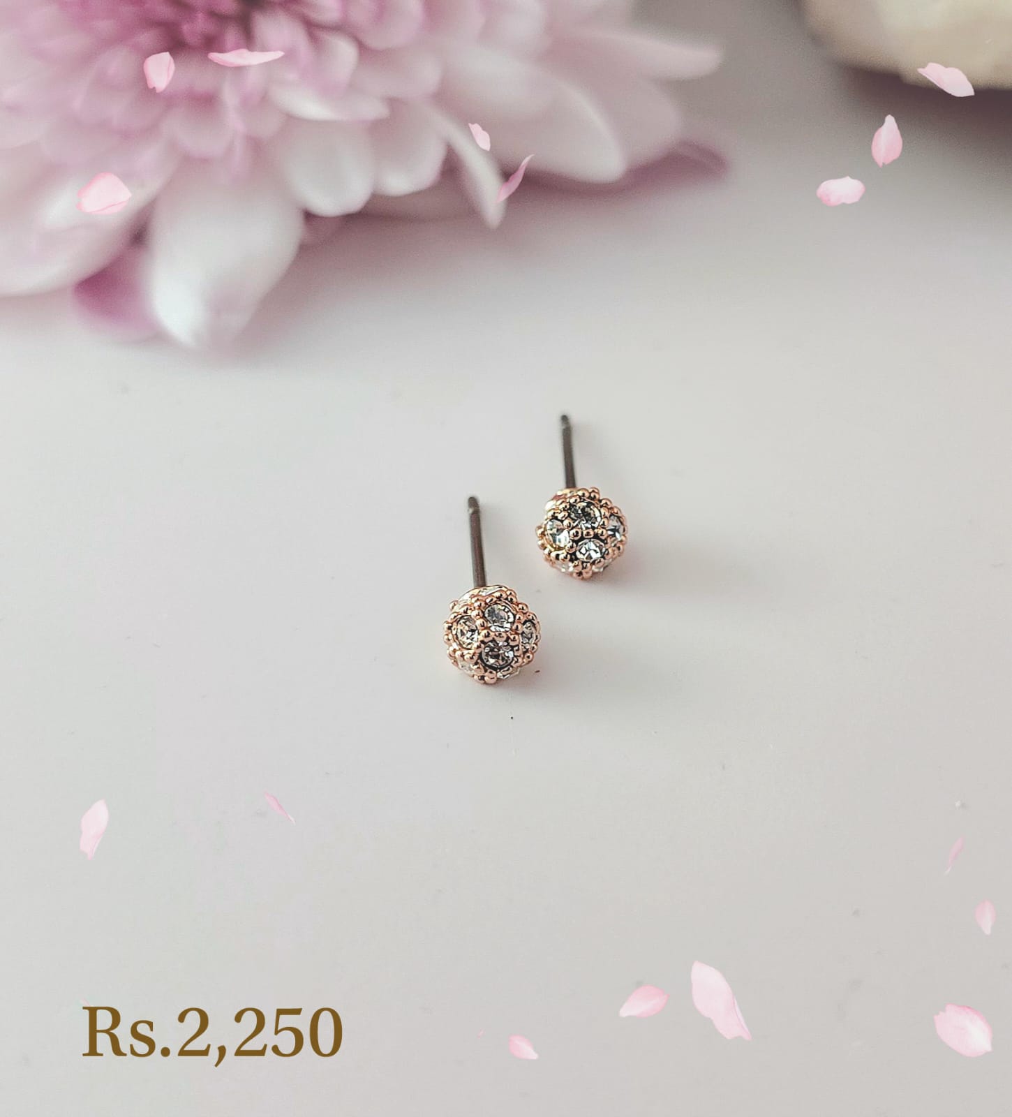Small Ball Stud Earring - Image 2