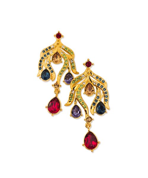 Multicolour Rhinestone Dangle Earring