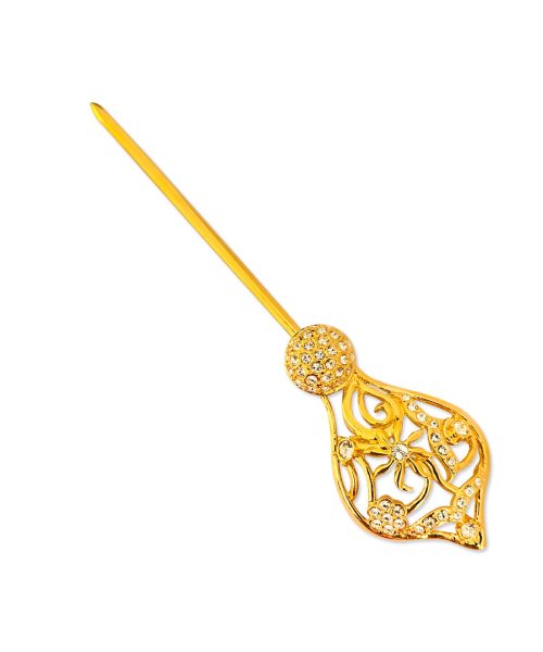 Stone Stud Petal Hair Pin