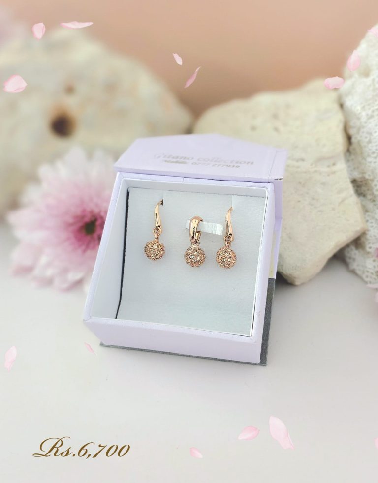 Small Ball Pendant & Drop Earrings Set