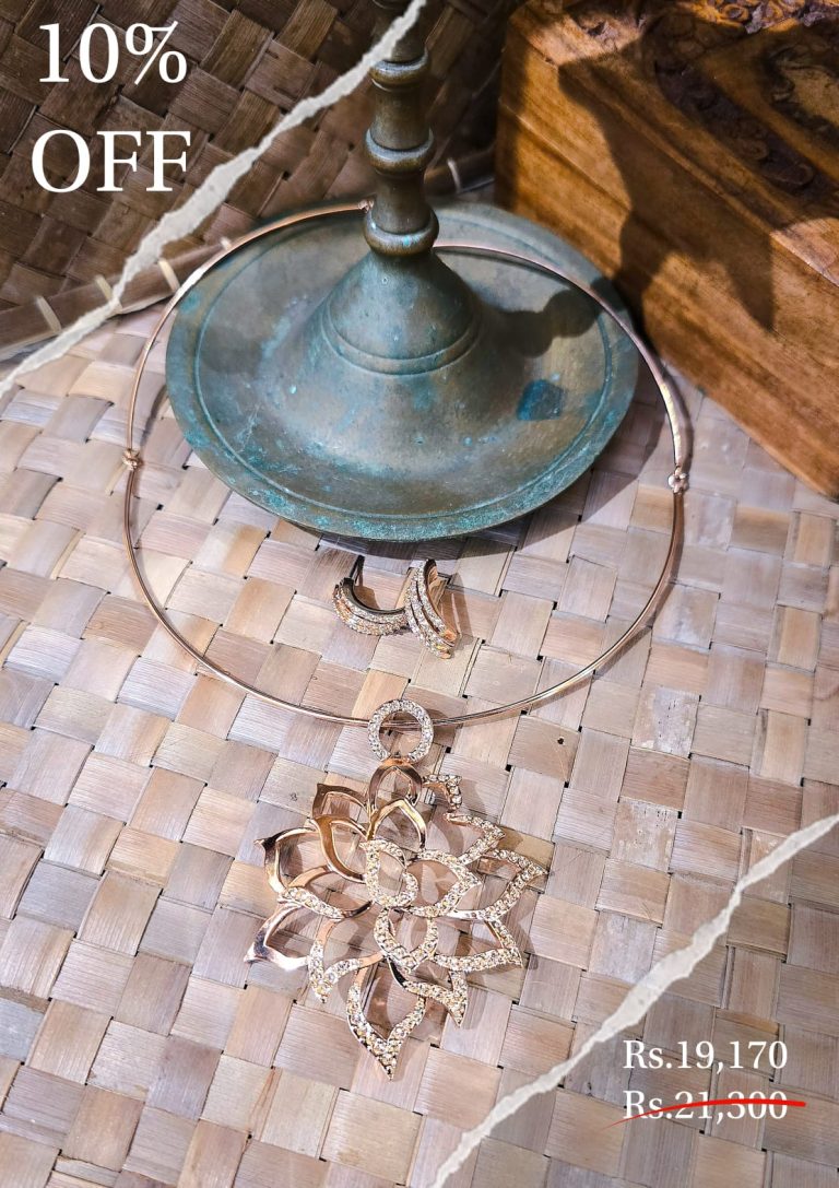 Lotus Flower Lasso Necklace Set-Offer