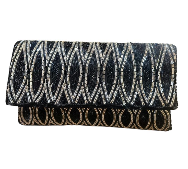 Geometric Beaded Clutch