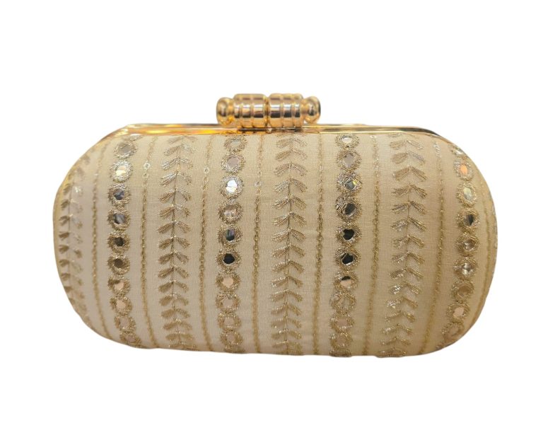 Champagne Drape Clutch