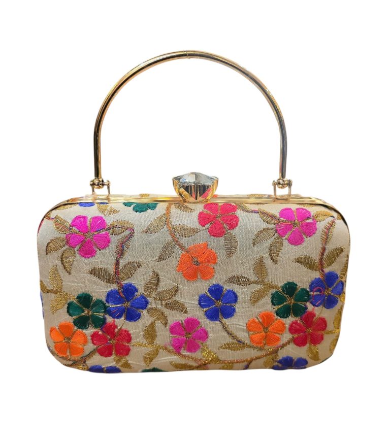 Multi Floral Clutch