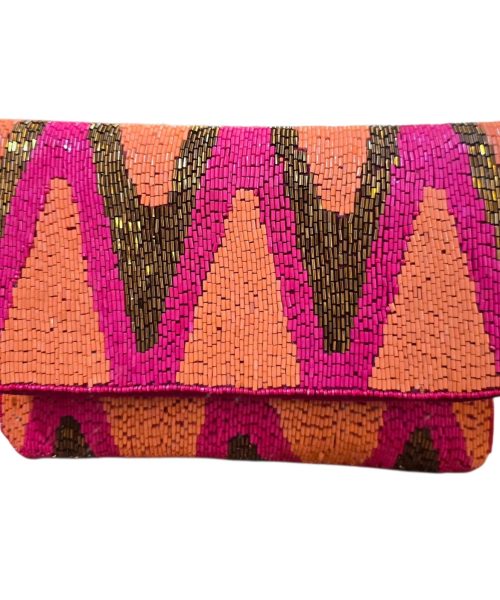 Vibrant Beaded Clutch