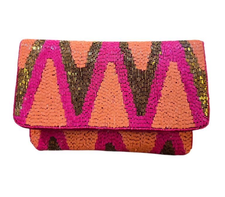 Vibrant Beaded Clutch