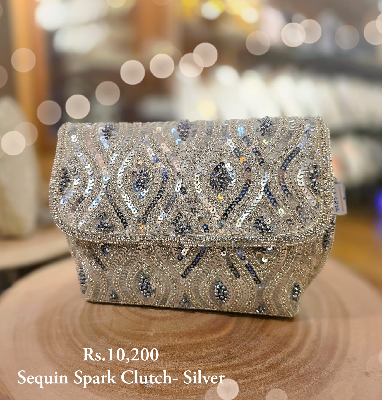 Sequin Spark Clutch - Image 2