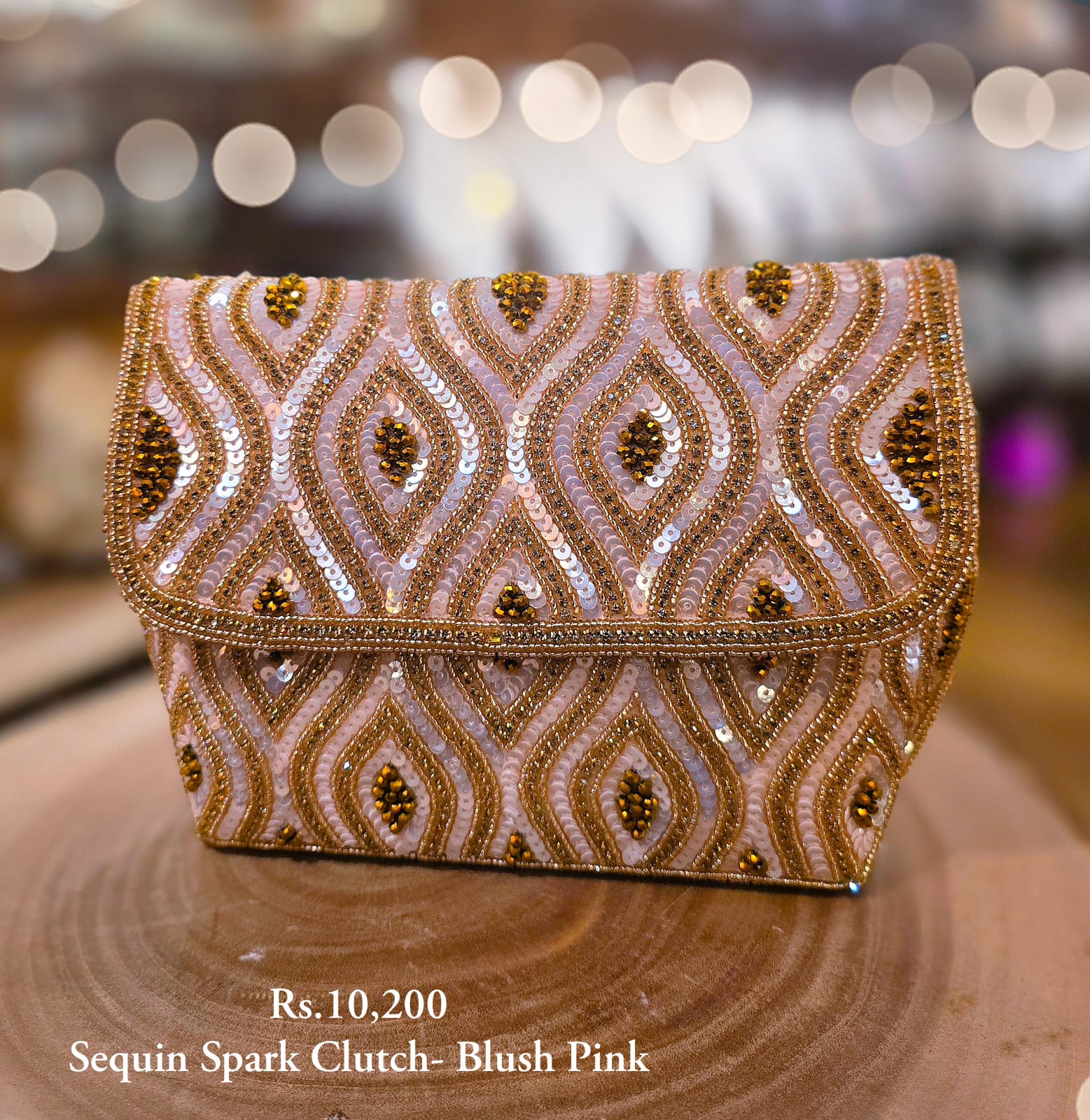 Sequin Spark Clutch - Image 3