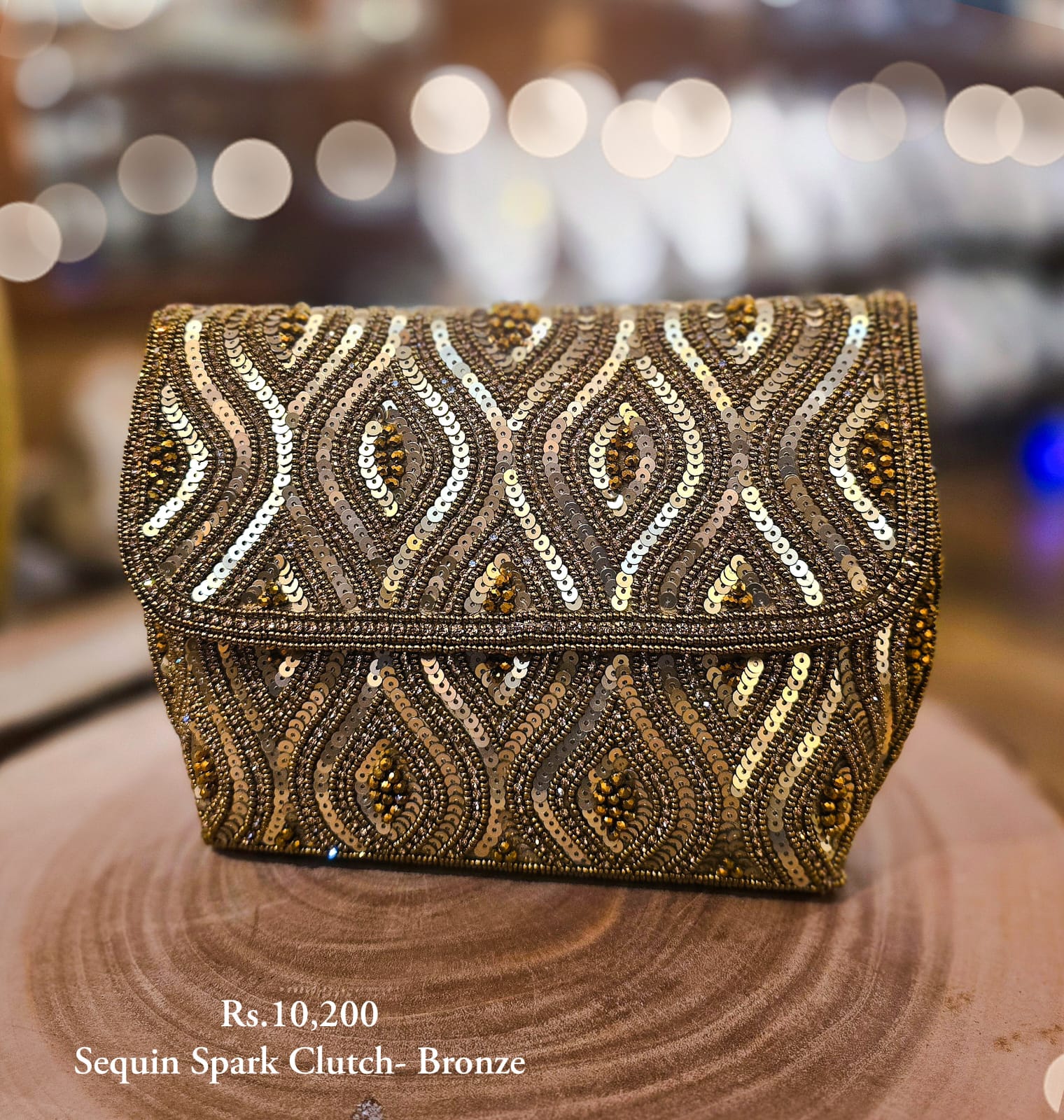 Sequin Spark Clutch - Image 4
