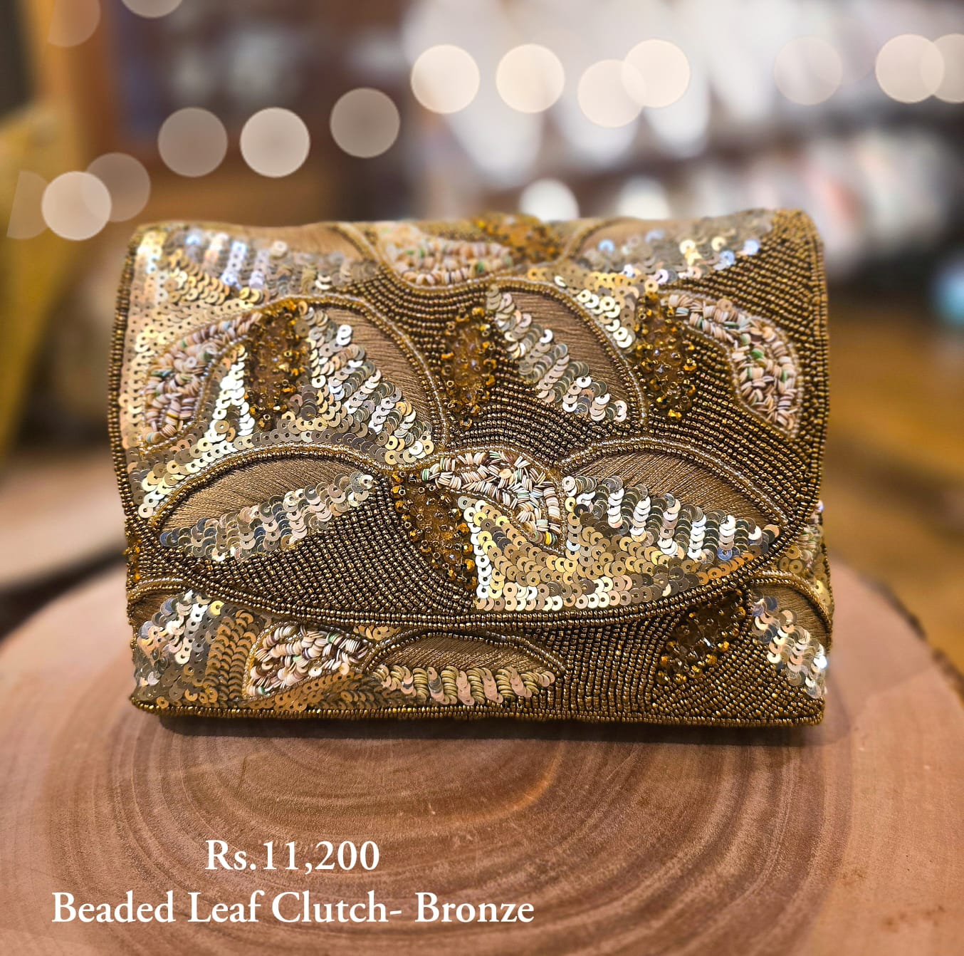 Beaded Leaf Clutch - Image 6
