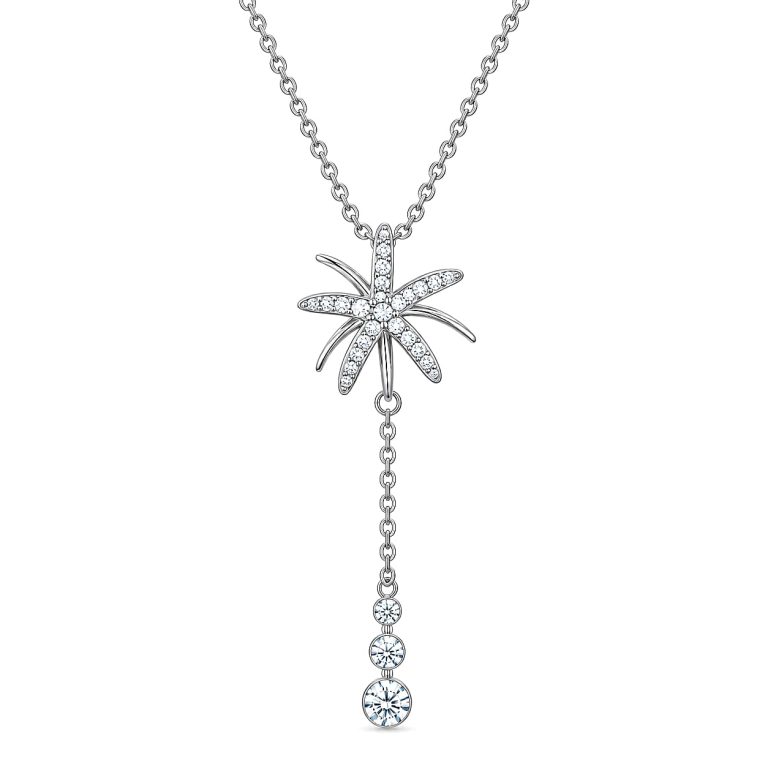Flower Drop Necklace