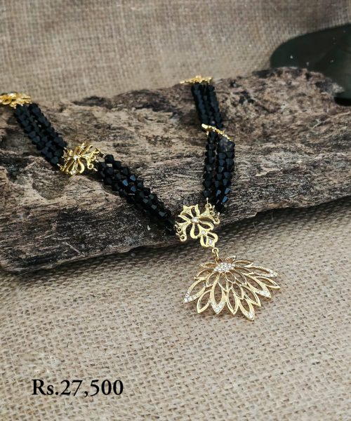 Black Heritage Blossom Choker Necklace