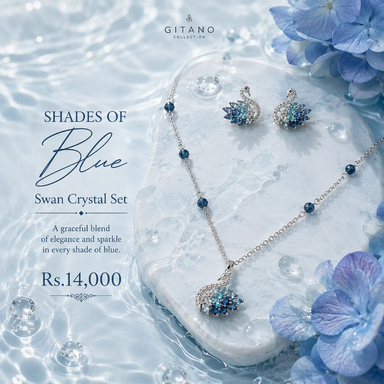 Swan Crystal Necklace - Image 2