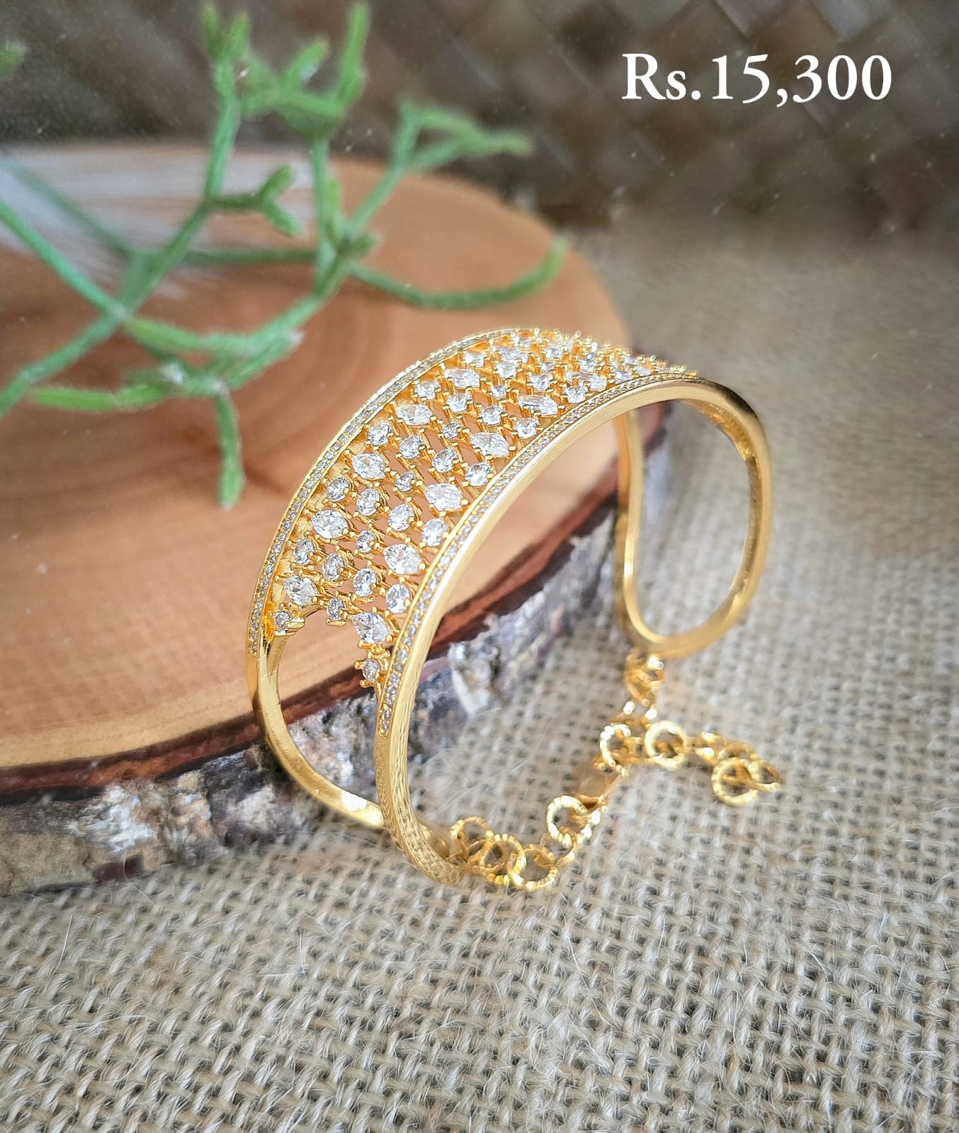 Crystal Cuff Bangle 2 Crystal Cuff Bangle - Image 2