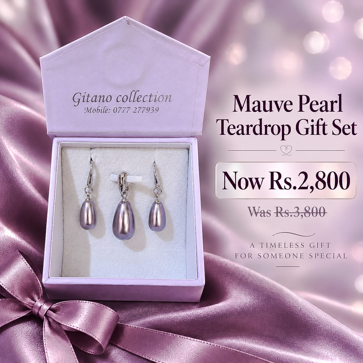 Pearl Teardrop Gift Set - Image 6