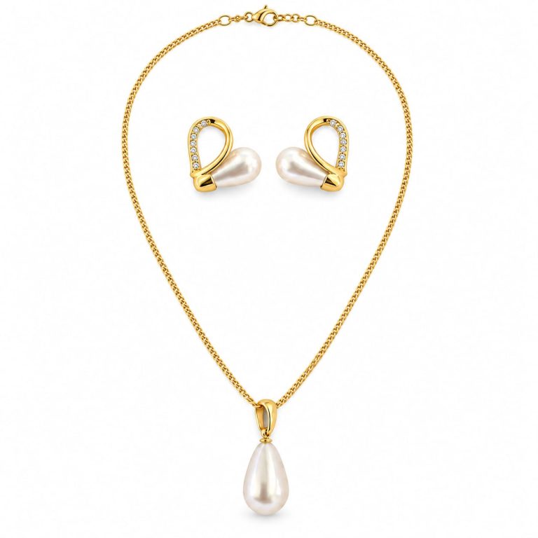 Pearl Loop Necklace Gift Set