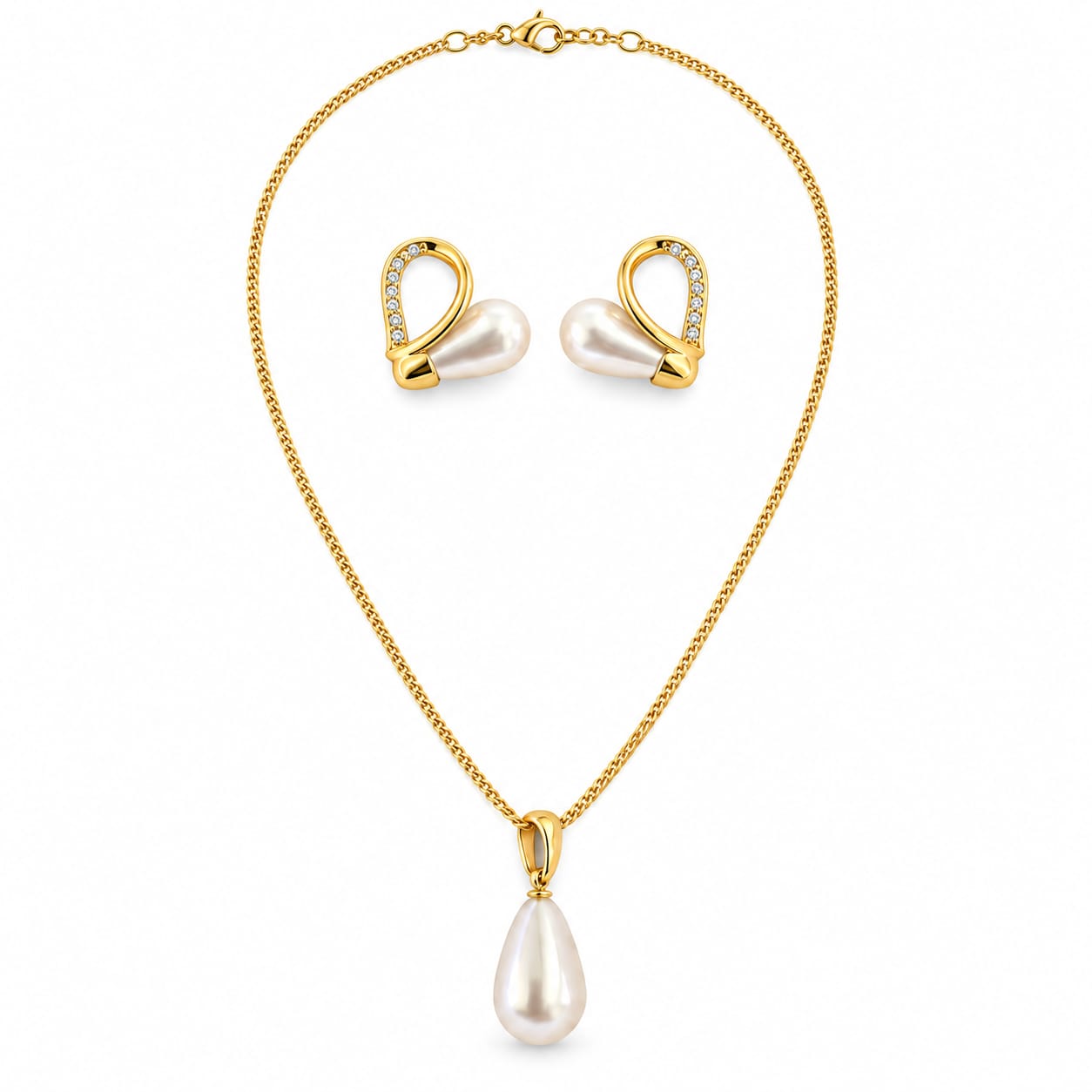 Pearl Loop Necklace Gift Set 1 Pearl Loop Necklace Gift Set