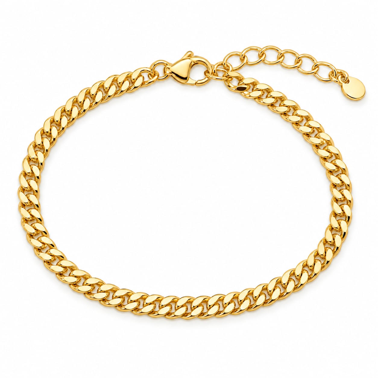 Gold Plated Cuban Link Bracelet 1 Gold Plated Cuban Link Bracelet