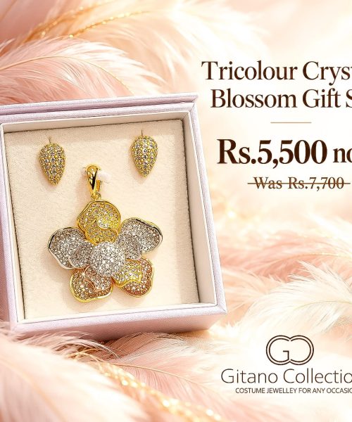 Tricolour Crystal Blossom Gift Set
