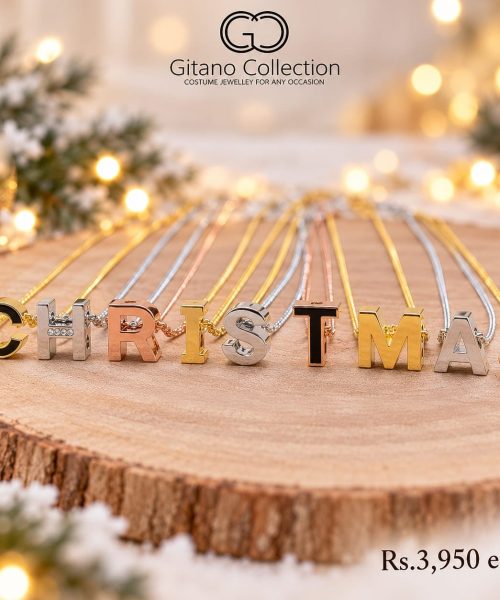 Alphabet Pendant Necklace-Christmas