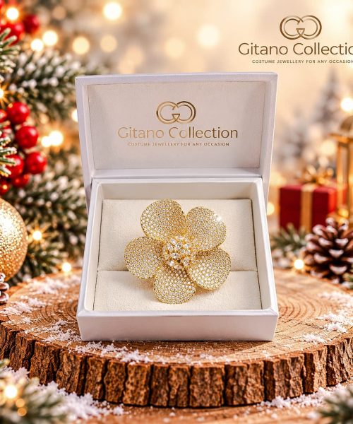 Tricolour Blooming Flower Pendant-Christmas