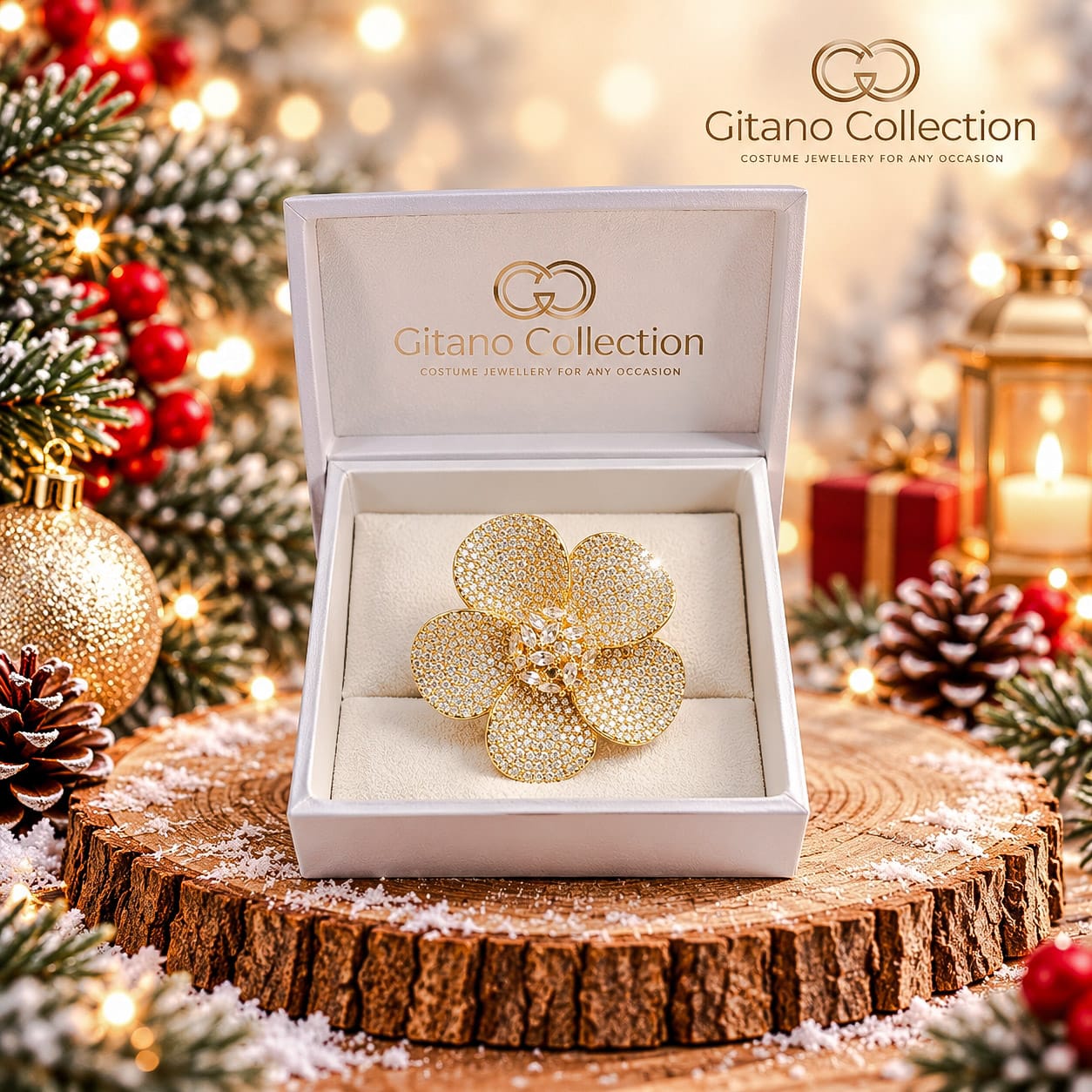 Tricolour Blooming Flower Pendant-Christmas 1 Tricolour Blooming Flower Pendant-Christmas
