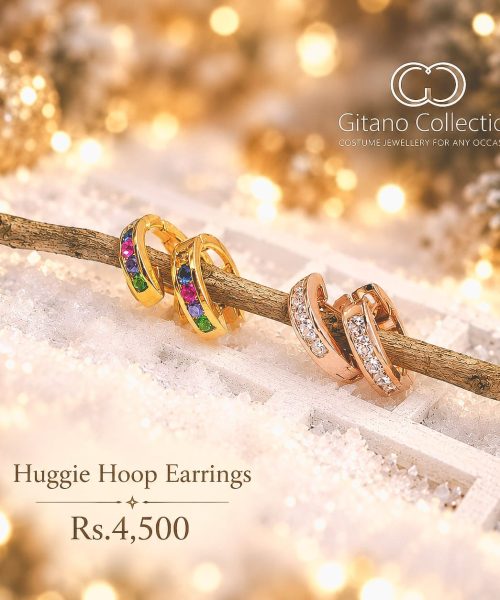Huggie Hoop Earring-Christmas
