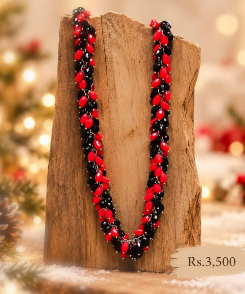 Fancy Crystal Chunky Necklace-Christmas