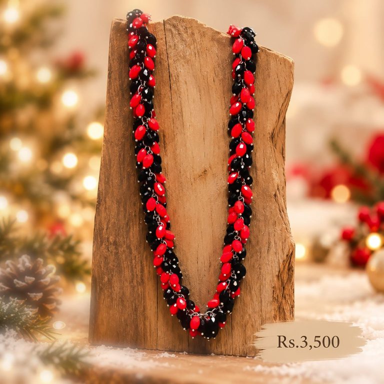 Fancy Crystal Chunky Necklace-Christmas