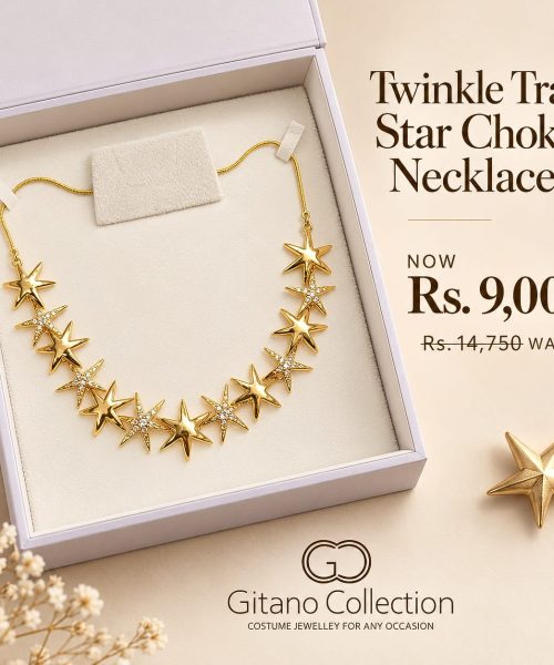 Twinkle Trail Star Choker Necklace