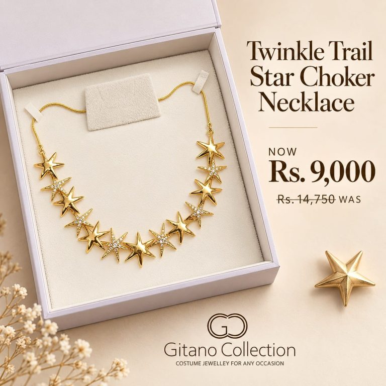 Twinkle Trail Star Choker Necklace