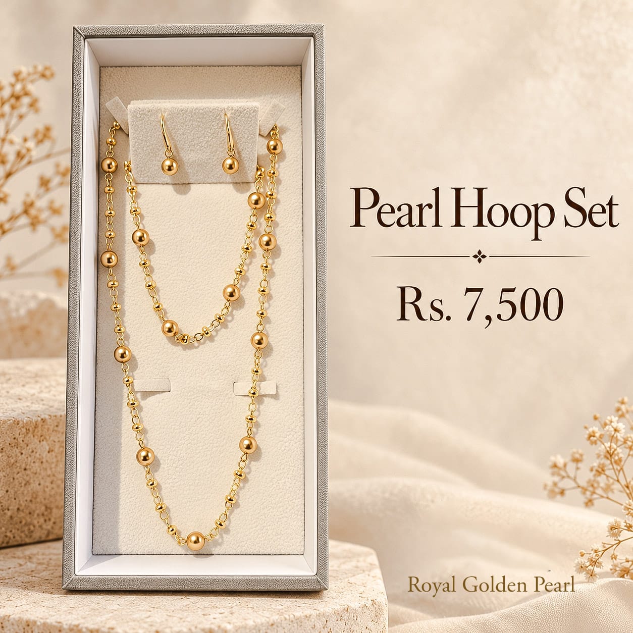 Pearl Hoop Set 2 Pearl Hoop Set - Image 2