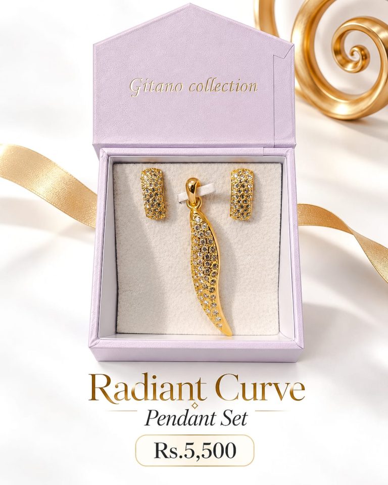 Radiant Curve Pendant Set