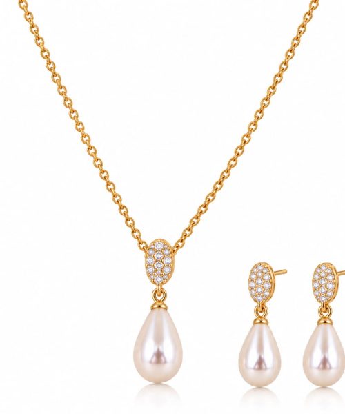 Ocean Dew Pearl Necklace Set