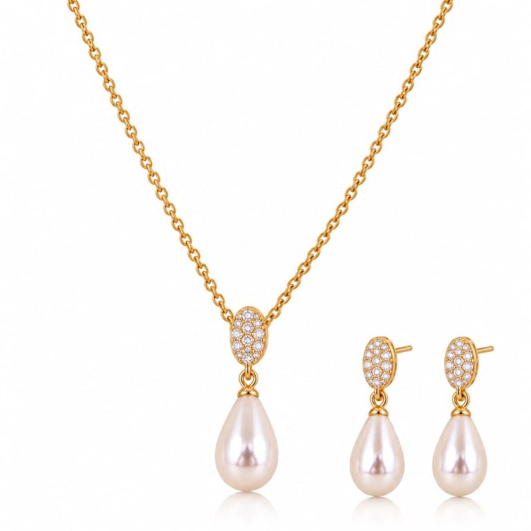 Ocean Dew Pearl Necklace Set