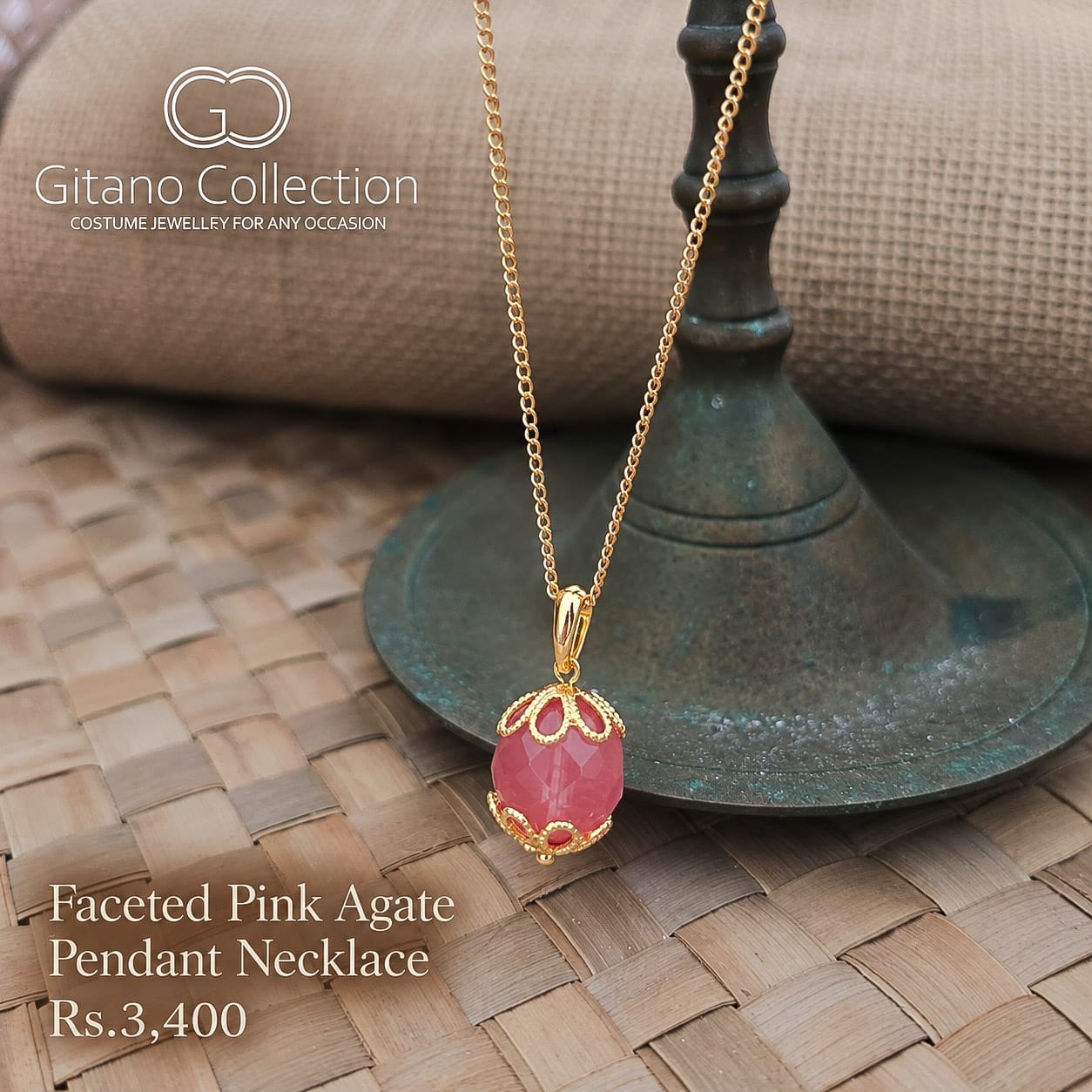 Faceted Pink Agate Collection 3 Faceted Pink Agate Collection - Image 3
