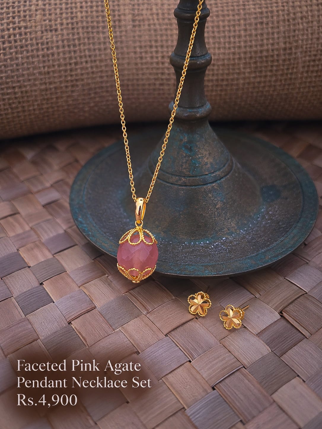 Faceted Pink Agate Collection 4 Faceted Pink Agate Collection - Image 4