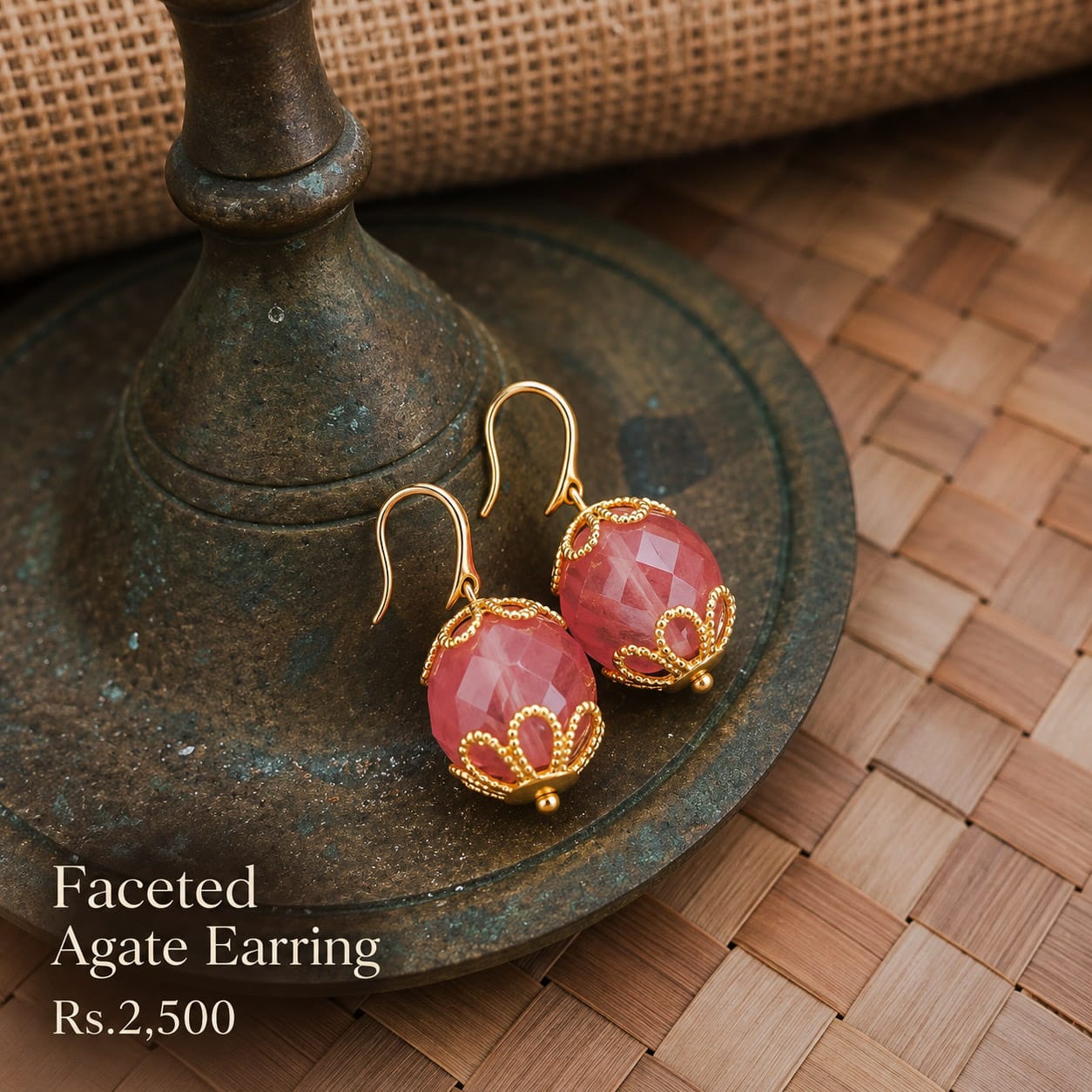 Faceted Pink Agate Collection 6 Faceted Pink Agate Collection - Image 6