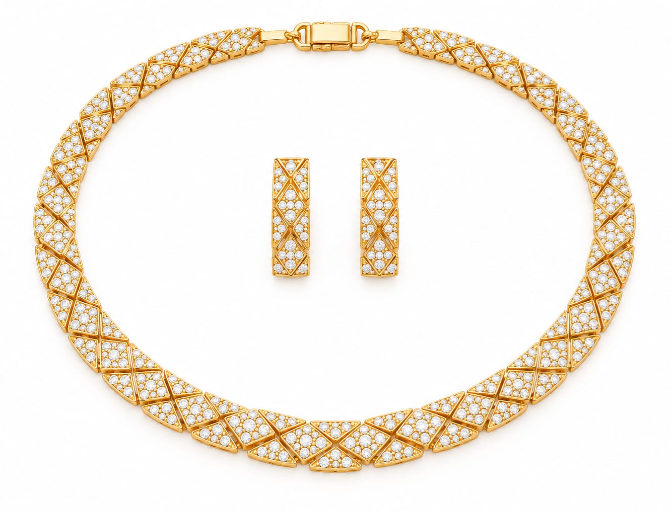Diamond Weave Necklace Set 1 Diamond Weave Necklace Set