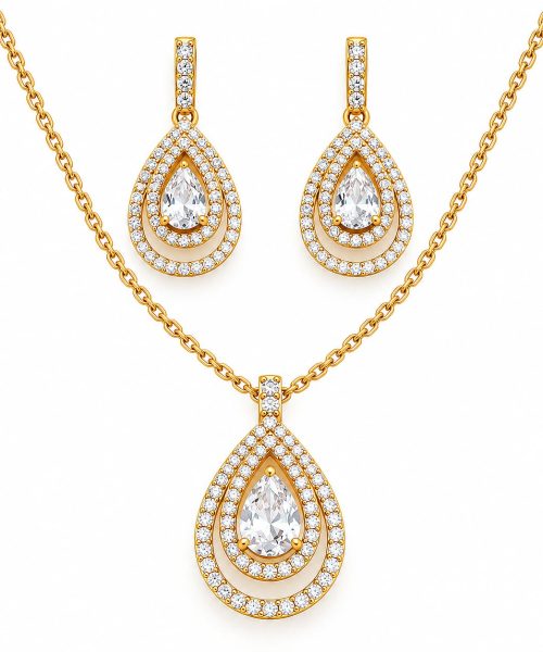 Crystal Dewdrop Charm Set